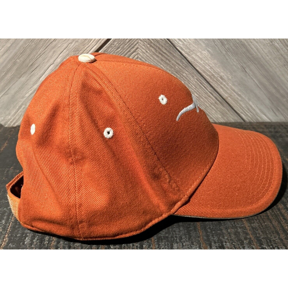 Texas Longhorns Hat Mens One Size Orange Strapback Cap NCAA Collegiate Football - Picture 2 of 5
